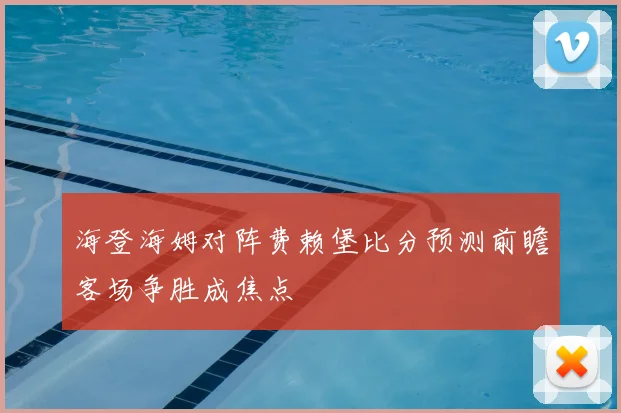 海登海姆对阵费赖堡比分预测前瞻客场争胜成焦点